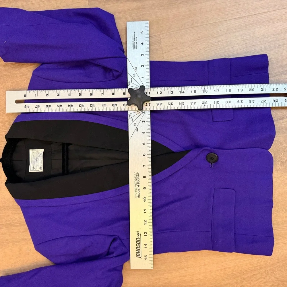 Vtg Pendleton Womens‎ 4 Purple Wool Blazer 80s/90s Power Bold Maximalist Chic